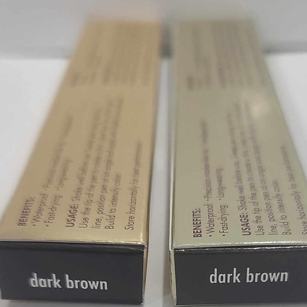 1/2 PRICE! ✅ 2 x Stila #DARK BROWN Stay All Day Waterproof Liquid Eyeliners - Picture 2 of 6